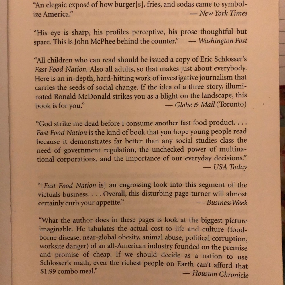 Book: FAST FOOD NATION - Picture 3 of 3